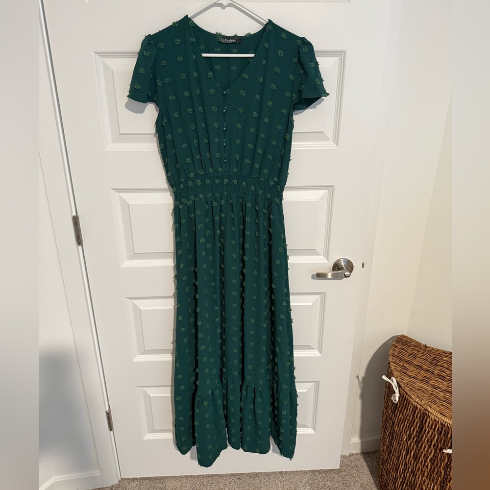 Elegant Green Maxi Dress